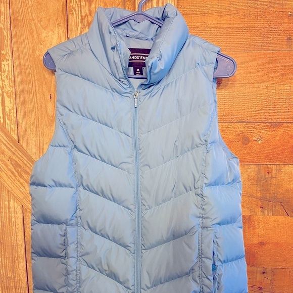 Lands' End Blue Puffer Vest - Picture 1 of 3